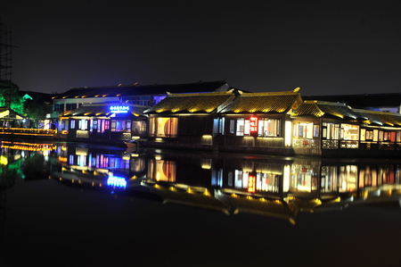 Suzhou tongli nightのeditorial素材