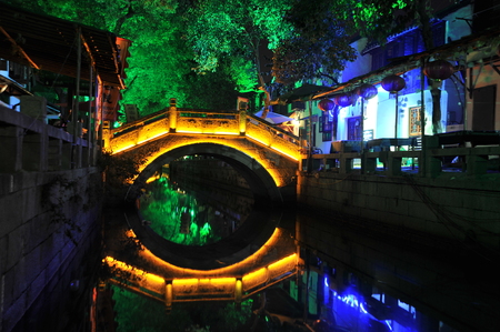 Suzhou tongli nightのeditorial素材
