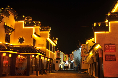 Suzhou tongli nightのeditorial素材