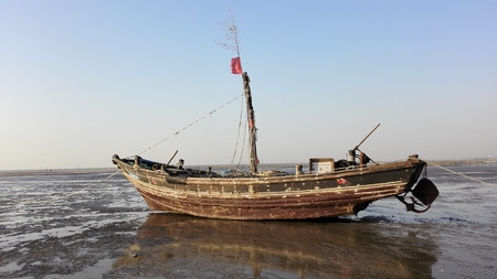 Liujiawan sea garden flat Beachの写真素材