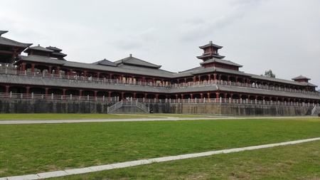 Asian Film and television base: Hengdian film and Television City Qin Palaceのeditorial素材