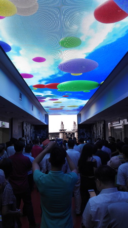 Exhibition in a memorial hallのeditorial素材