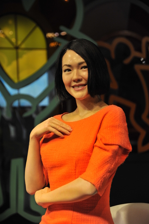 Dee Hsu - Shanghai Madame Tussauds celebrity Wax Museumのeditorial素材