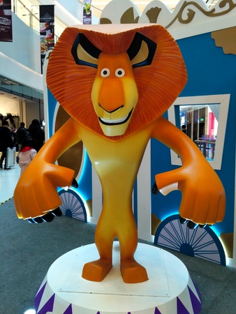 Madagascar, the main actors gathered in Hopson One, Shanghaiのeditorial素材