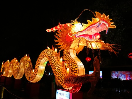 Zhenjiang Xijin  colorful lantern in the year of roosterのeditorial素材