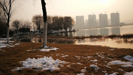 Delta ecological park, Suzhou, Anhuiの写真素材