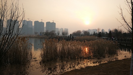 Delta ecological park, Suzhou, Anhuiのeditorial素材