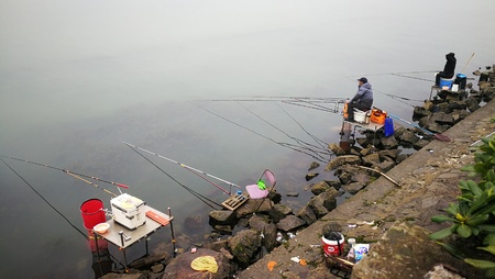 Taihu Wuxi fishingのeditorial素材