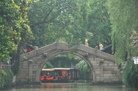 Suzhou Mudu town ancient bridgeのeditorial素材