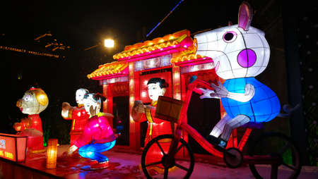 Zhenjiang Xijindu Lantern Festivalのeditorial素材