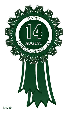 Happy Independence day, 14 August, Youm e azadi, observed annually on 14 August, is a national holiday in Pakistanのイラスト素材