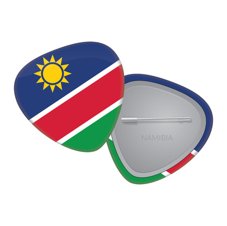 Vector Flag Badge Series - Namibiaのイラスト素材