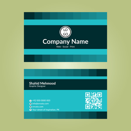 Modern simple, creative, elegant business card template - 02のイラスト素材