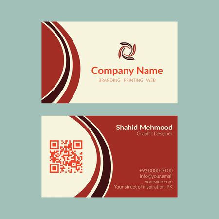 Modern simple, creative, elegant business card template - 14のイラスト素材