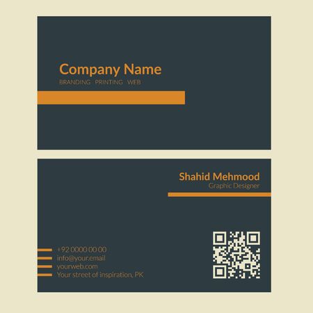 Modern simple, creative, elegant business card template - 09のイラスト素材