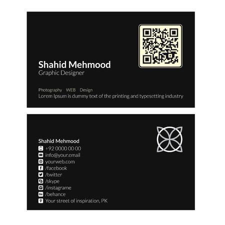 Modern simple, creative, elegant business card template - 11のイラスト素材