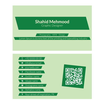 Modern simple, creative, elegant business card template - 14のイラスト素材