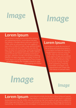 Vector business flyer, brochure, Interior Designers Flyer, Magazine Cover & Poster Template - 02のイラスト素材