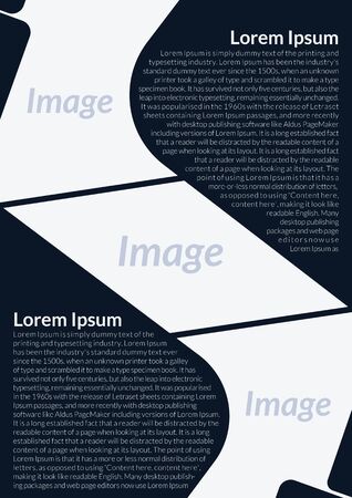 Vector business flyer, brochure, Interior Designers Flyer, Magazine Cover & Poster Template - 03のイラスト素材