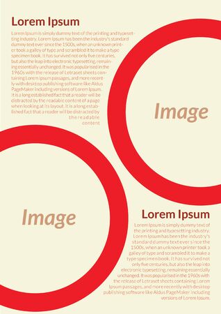 Vector business flyer, brochure, Interior Designers Flyer, Magazine Cover & Poster Template - 04のイラスト素材