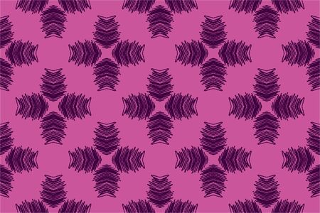 Abstract lines star Seamless vector patternのイラスト素材