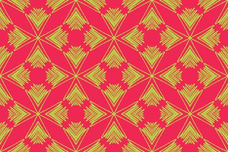 Abstract heart shapes Seamless vector patternのイラスト素材