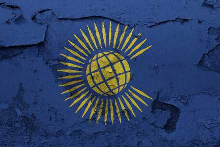 Painted flag of Commonwealth on a concrete wallの写真素材