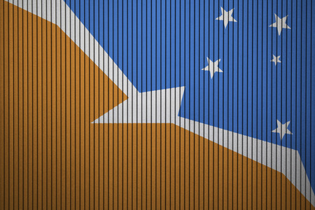 Painted national flag of Bandera de la Provincia on a concrete wallの写真素材