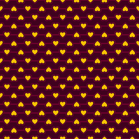 Seamless Pattern of Heart, Vector Seamless Geometry Pattern for Postcards, wallpaper, web...