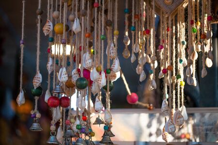 Traditional handmade items in Market on the main street of Murree, Handicraft art