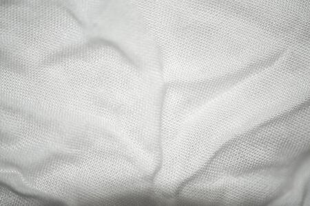 White fabric texture background, Crumpled white fabric texture