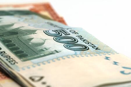 Pakistani Rupees, Pakistani currency notesの写真素材