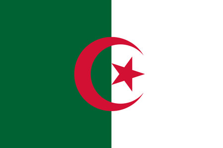 Flag of Algeria - Vector illustration.のイラスト素材