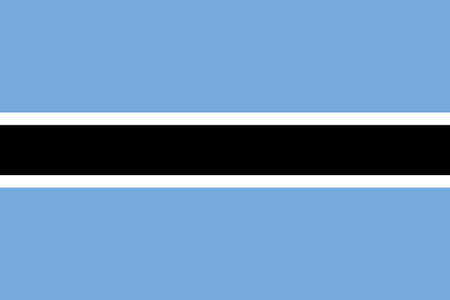 Flag of Botswana - Vector illustration.のイラスト素材
