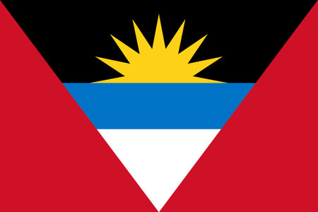 Flag of Antigua and Barbuda - Vector illustration.のイラスト素材