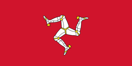 Flag of Isle of Man - Vector illustration.のイラスト素材