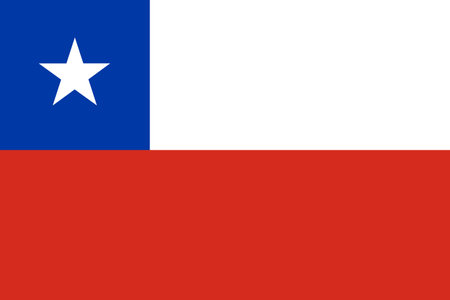 Flag of Chile - Vector illustration.のイラスト素材