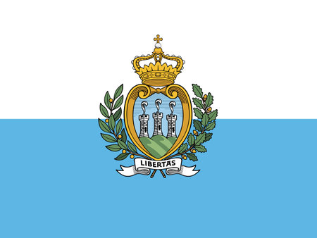Flag of San Marino - Vector illustration.のイラスト素材