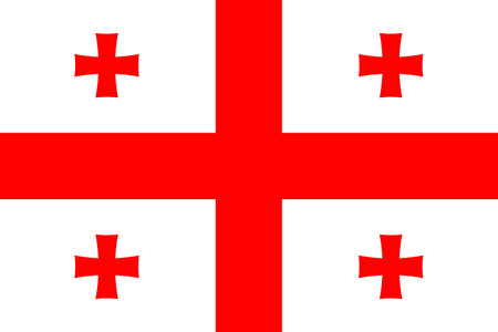 Flag of Georgia - Vector illustration.のイラスト素材