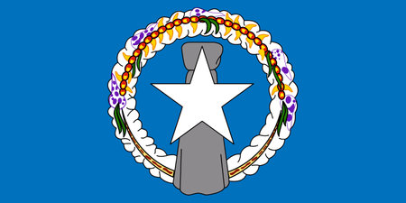 Flag of Northern Mariana Islands - Vector illustration.のイラスト素材