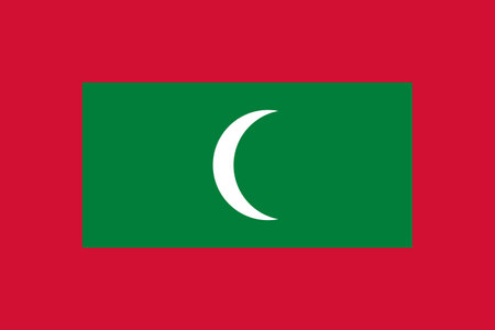 Flag of Maldives - Vector illustration.のイラスト素材