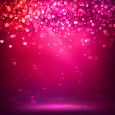 Red and Pink Abstract background with bokeh backgroundの素材