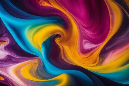 abstract colorful background, computer generated abstract background, 3D renderingの素材