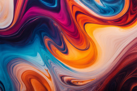 abstract colorful background - computer generated illustration, fractal for graphic designの素材