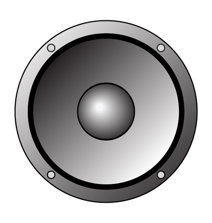 Grey toned speaker clip art logoのイラスト素材