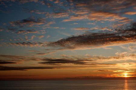 Ocean sunsetの写真素材