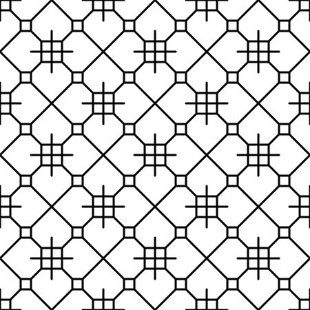 Abstract seamless pattern. with Stripes, lines. Geometric vector background. Black and white texture. Graphic modern pattern.のイラスト素材