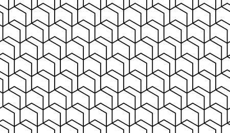 Abstract geometric seamless pattern. Modern stylish texture. Repeating hexagons vector background.のイラスト素材