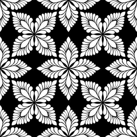 Abstract seamless pattern. with floral elements. vector background.のイラスト素材