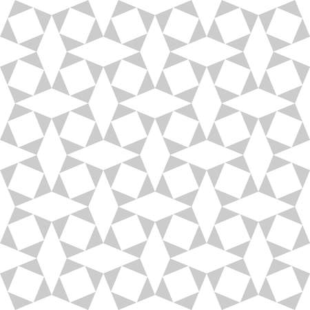 Abstract geometric seamless pattern with square gray and white vector backgroundのイラスト素材
